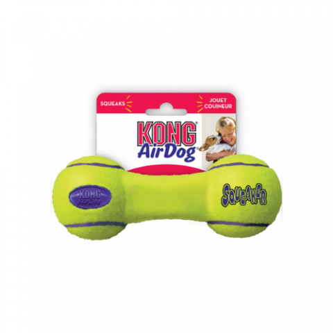 KNG-77526 - KONG CLASSIC TOY SQUEAKER DUMBBELL MEDIUM HUESO 1
